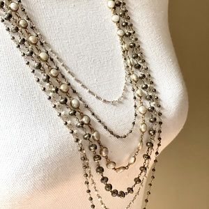 NWT, Safia Day Multi Strand Layered Necklace